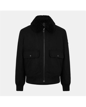 Belstaff Welder Heritage-Inspired Aviator Jacket - Black