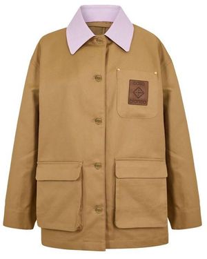 CASABLANCA Pocket Barn Jacket - Brown