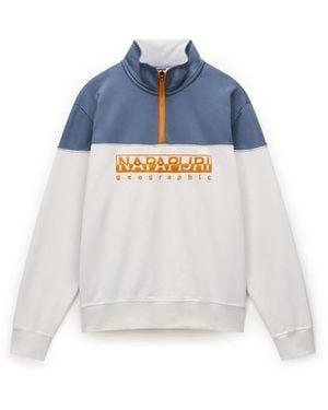 Napapijri 1/4 Zip Fleece - Blue