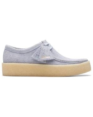 Clarks Wallabee Cup Suede Boat Shoes - White