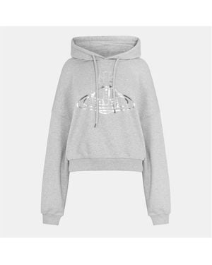 Vivienne Westwood Foil Orb Hoodie - Grey