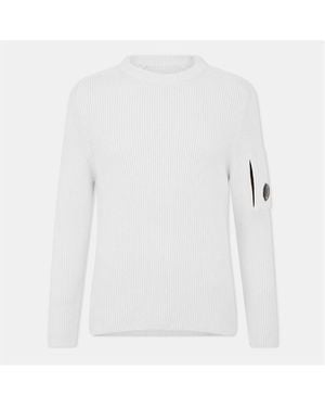 C.P. Company Cp Lens Knit Sn61 - White