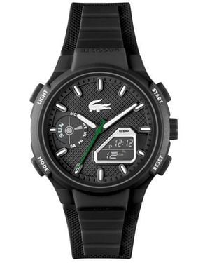 Lacoste Watches Lc33 Silicone Strap Watch - Black