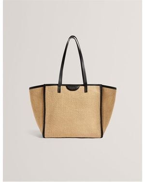 Ted Baker Ted Raffia Shopper - Natural