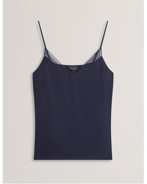 Ted Baker Chiffon Woven Cami Vest - Blue