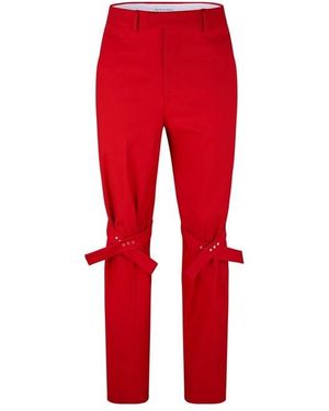 Bottega Veneta Straight Trousers - Red