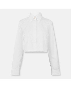 CASABLANCA Mono Long Sleeve Patterned Shirt - White