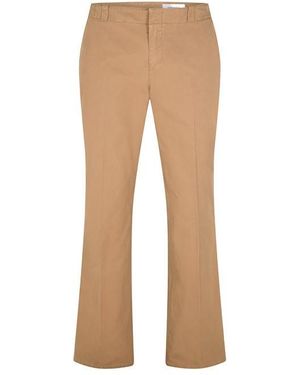 McQueen Alex Bumster Low-Rise Tailored Fit Chinos - Natural