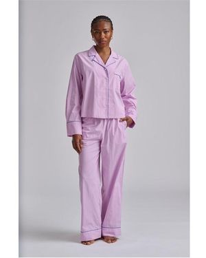 Polo Ralph Lauren Core 23 Long Sleeve Pyjama Set - Purple