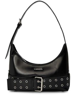Kangol Buckle Shoulder Bag - Black