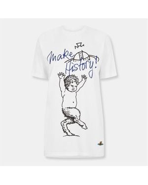 Vivienne Westwood Viv Fawn Tee - White