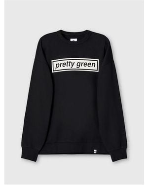 Pretty Green Pg Lf Box Print Swt Sn61 - Black