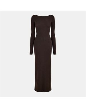 WRSTBHVR Long Maxi Dress - Brown