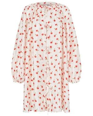 Stine Goya Volum Bow Mini Dress - Pink