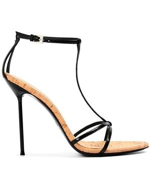 Paris Texas Heeled Sandals - Black