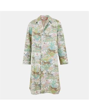 Gucci Tiger Waterproof Trench Coat - Green