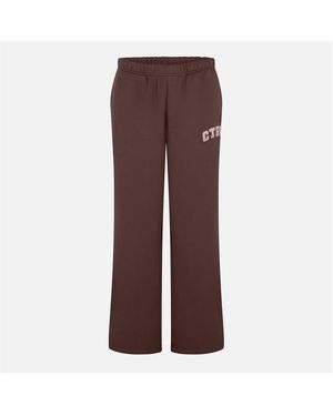 The Couture Club Ctre Straight Leg Knitted Joggers - Brown
