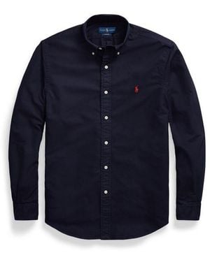 Ralph Lauren Long Sleeve Oxford Shirt - Blue