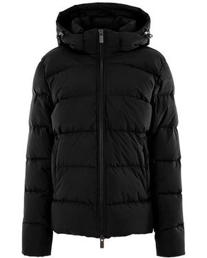 Pyrenex Spoutnic Water Resistant Duck Down Detachable Hood Short Puffer Jacket - Black