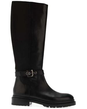 Dune Teller Casual Knee-High Boots - Black