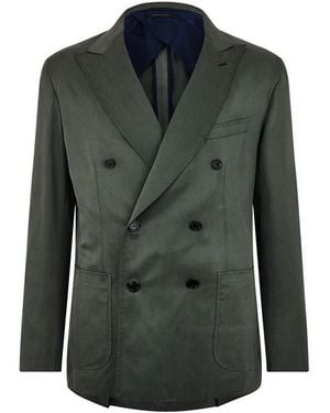 Brioni Double-breasted Soffio Jacket - Green