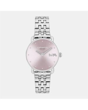 COACH Ladies Elliot Ip Bracelet Watch - Metallic