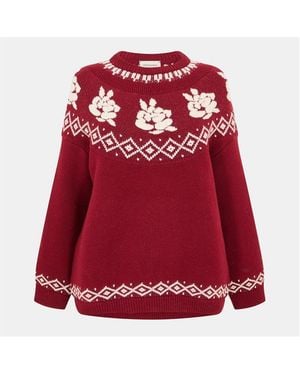Magda Butrym Crew Neck Jumper - Red