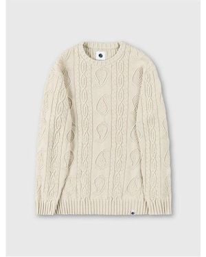 Pretty Green Marylebone Cable Knit Jumper - White