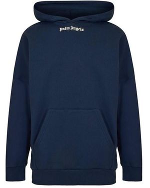 Palm Angels Overhead Hoodie - Blue