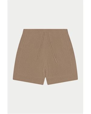 The Couture Club Woven Tracksuit Shorts - Natural