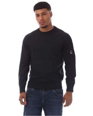 C.P. Company Lens Knit Sweatshirt - Blue