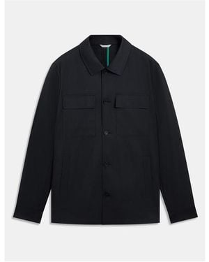 Ted Baker Slim Fit Overshirt - Blue