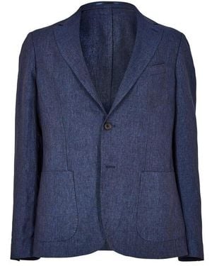 Pal Zileri Linen Blazer - Blue
