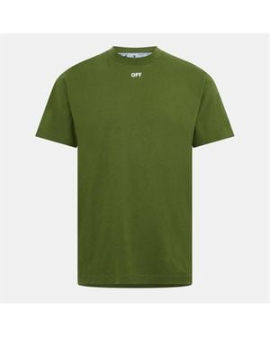 Off-White c/o Virgil Abloh Off Brick Ss Tee - Green