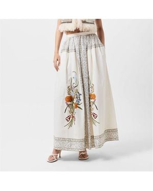Giambattista Valli Floral Maxi Skirt - Natural