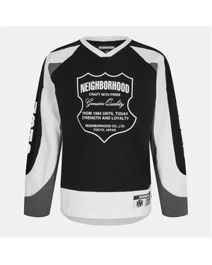 Neighborhood Nbrhd Hockey Crew Sweatshirt - Black