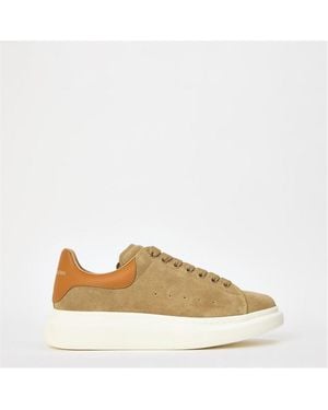 McQueen Oversized Leather Trainers - Natural