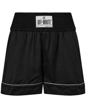 Off-White c/o Virgil Abloh Satin Pyjama Shirt - Black