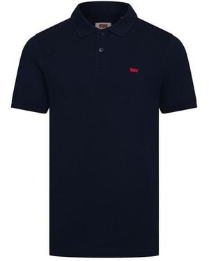 Levi's Slim Housemark Polo Bright Whi - Blue