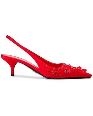 Prada Runway Embelli Ld64 - Red