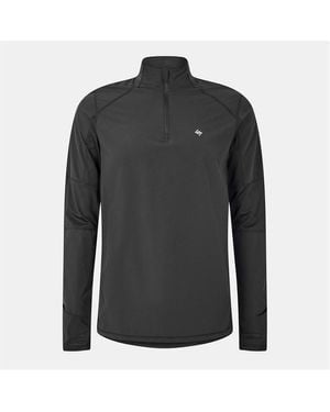 REPRESENT 247 Quarter-Zip Long-Sleeve Performance Gym Top - Grey