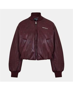 WRSTBHVR Worst B Hega Bomber Jacket - Purple