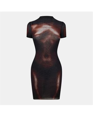 Jean Paul Gaultier Sculptural Structured Mini Dress - Black