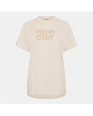Moncler Ss T-Shirt Ld54 - Natural