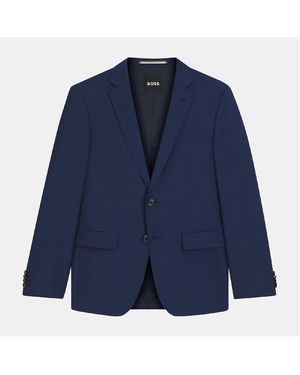 BOSS H-Huge-Mm-C-224 Slim-Fit Jacket - Blue
