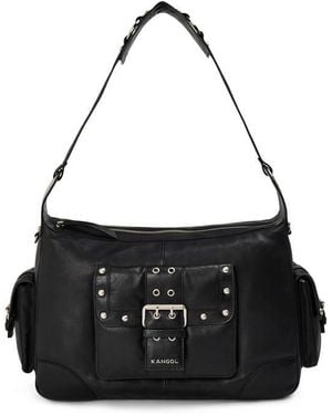 Kangol Midi Utility Shoulder Bag - Black