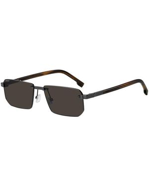 BOSS Rectangular Sunglasses - Black