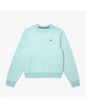 Lacoste Relaxed Fit Fleece Crewneck Sweatshirt - Blue