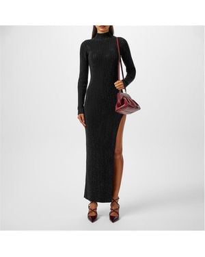 David Koma Crystal Embellished Maxi Dress - Black