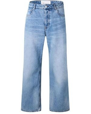 Ami Paris Large Fit Cotton Jeans - Blue
